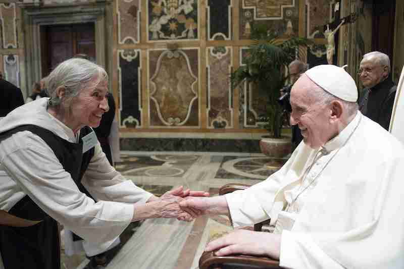 Sister Kathy with Pope